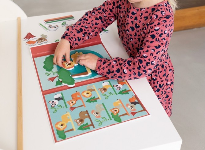 Układanka z magnetycznymi elementami Edulogic Scratch Zwierzęta